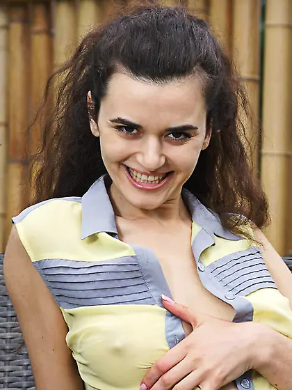 Brunette ethnic beauty pretty