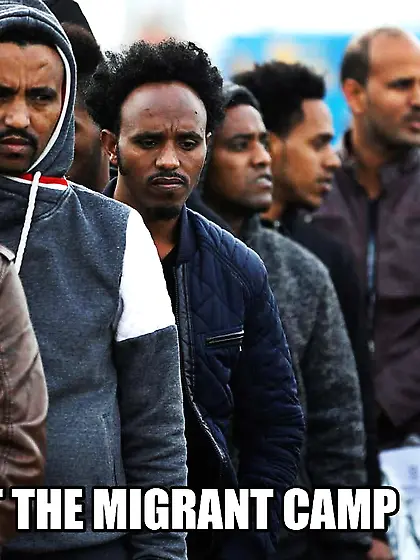 One day...  at the migrant camp