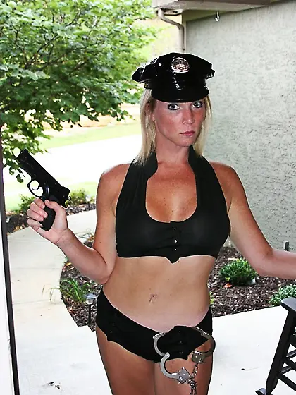 Smoking hot police officer