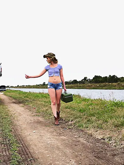 Hot hitchhiker loses small