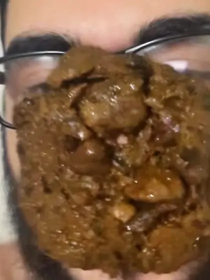 Face full of SHIT scat