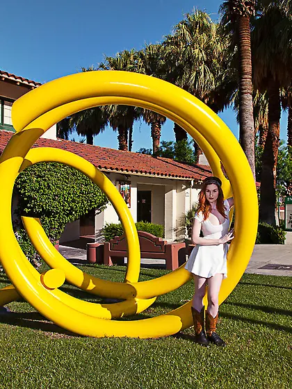 Breath-taking ginger beauty high