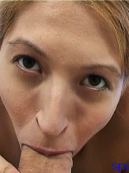 Fair-haired ponytailed chick drinks