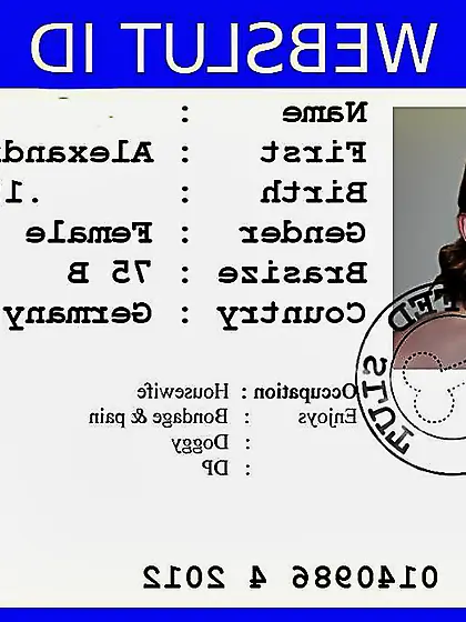 German Slutwife Alexandra