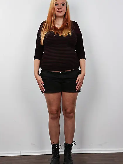 Preggo blonde dame loses