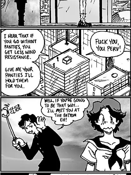 Hanging manga pictures