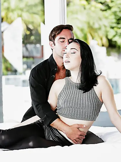 American pretty beautiful slender teen