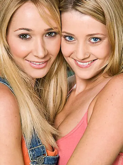 Sweet lesbian Carli Banks sticks dildo in Sabrina Rose???s pussy