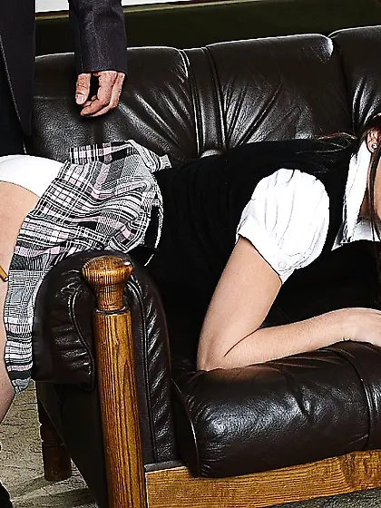 Closeups with shaved pussy of Jimena Lago sliding up and down th