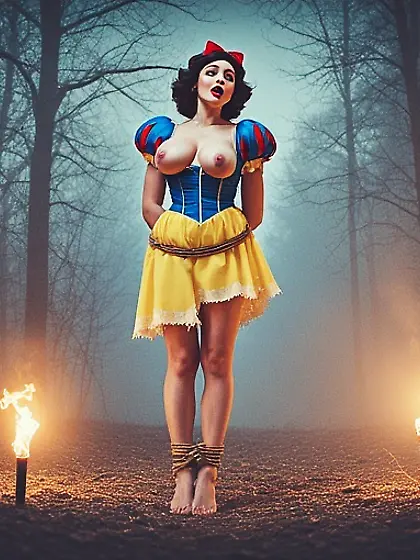 Snow White tied up