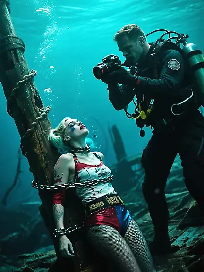 Harley Quinn drowned