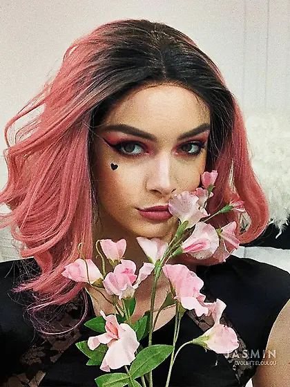 Tiny tits teen green eyes girl