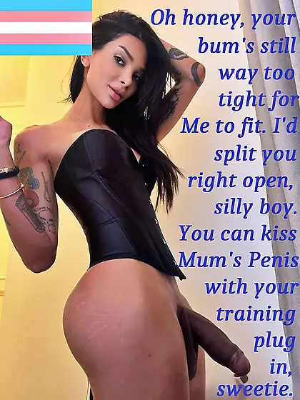 Trans Mommy Protects Overeager Slutboy 4 Now