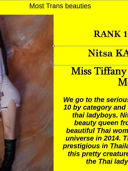 10th Ladyboys Category : Nitsa KATRAHONG