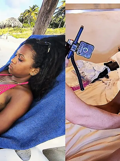 Cute young black Cuban student ebony Latina sexy x