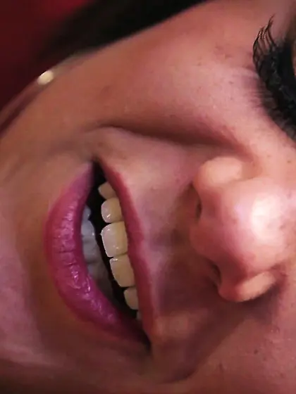 Gorgeous tattooed brunette huge