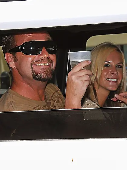 Slender big titted blonde milf Kylani Breeze in white lace teddy