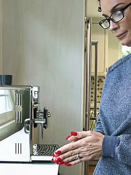 Two hot babes have fun while lesbian party