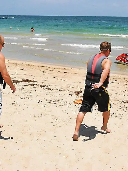 Busty milf Krystal Main takes off her bikini and rides dick on a