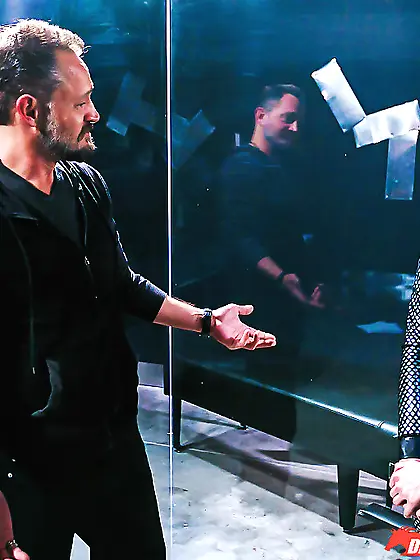 Blue-haired Aria Alexander sucks dick and gets fucked in nice XX