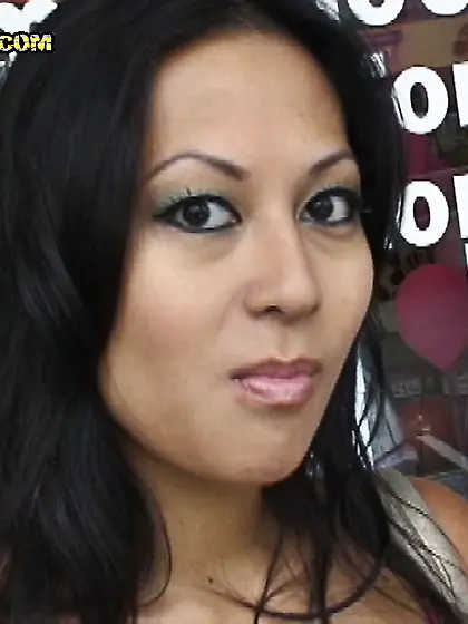 Hot Asian babe Gianna Lynn strips and blows her lover's fat