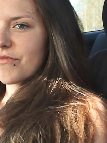 Shameless brave girlfriend swallowing