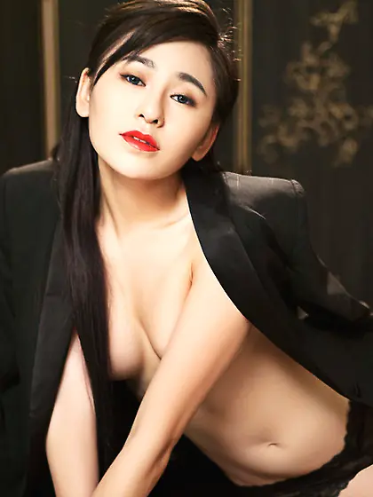 Cute brunette asian wearing