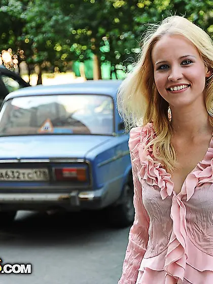 Overflowing with fluid,  this Russian teen is ready to fuck