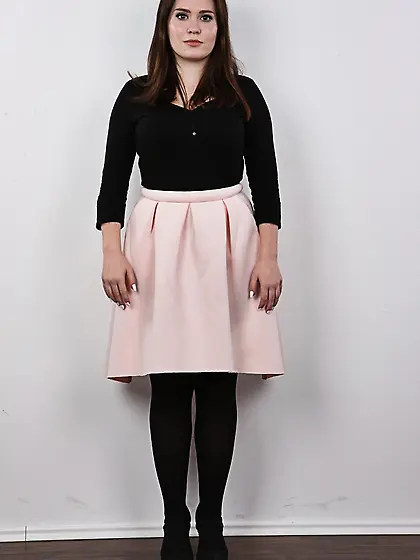 Radiant young lady real