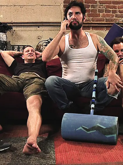 Rough treatment for gangbanged ginger 