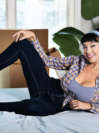 Sophia Burns and Little Puck enjoying each other's company