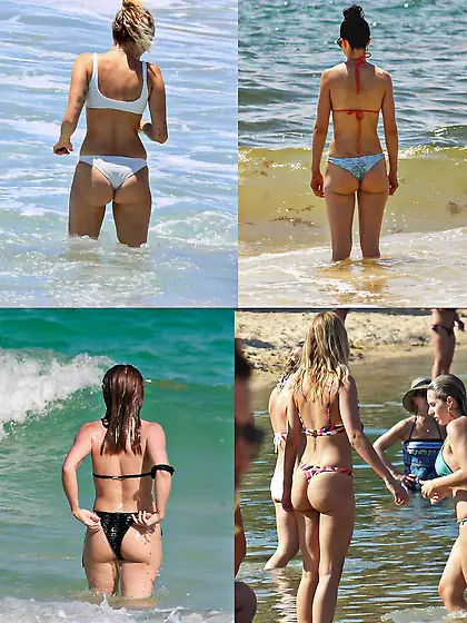 ass battle: Miley, Kristen, Julianne, Kimberley