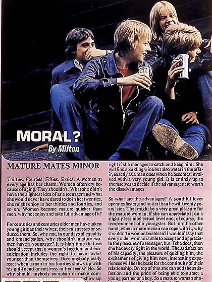 Hot redhead wearing peach