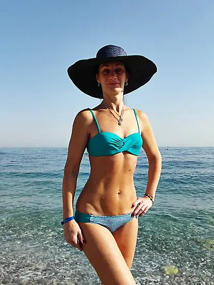 On beach of Alania, Turkey