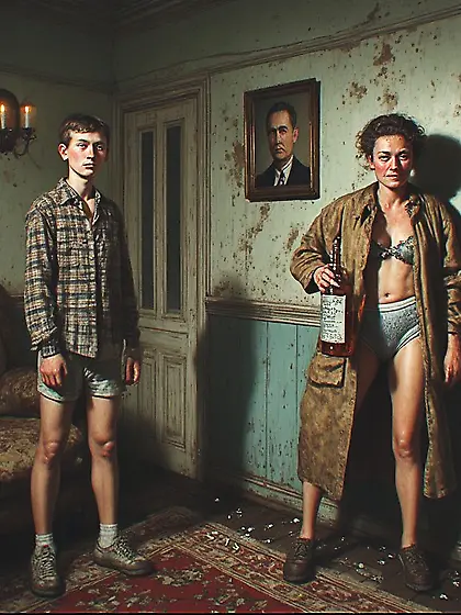 When father left the house,  Mom and I grew closer