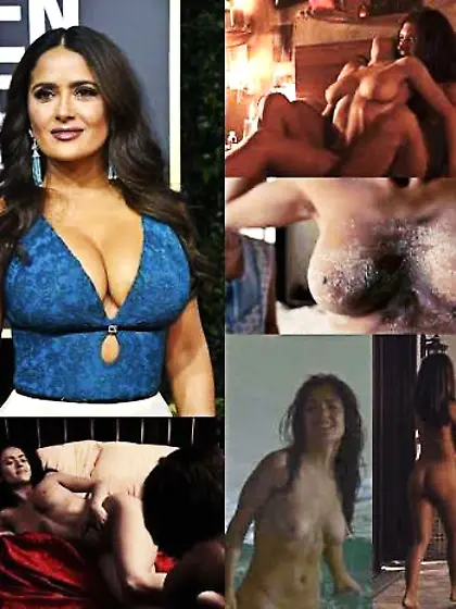 Salma Hayek nude collage