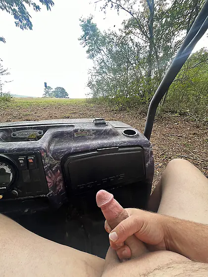 Stripped down and rode the SXS on the trail today