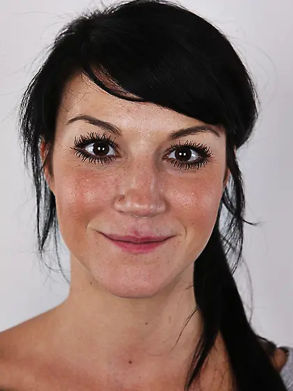 Slim black hair beauty