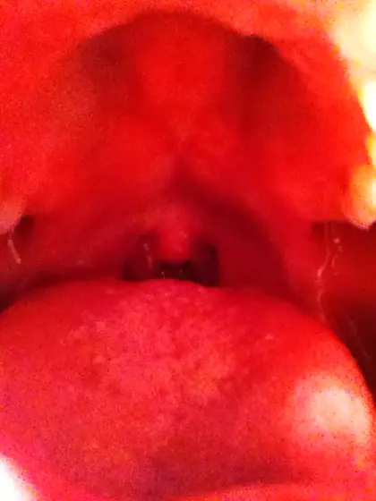 Asian College Girl's Mouth