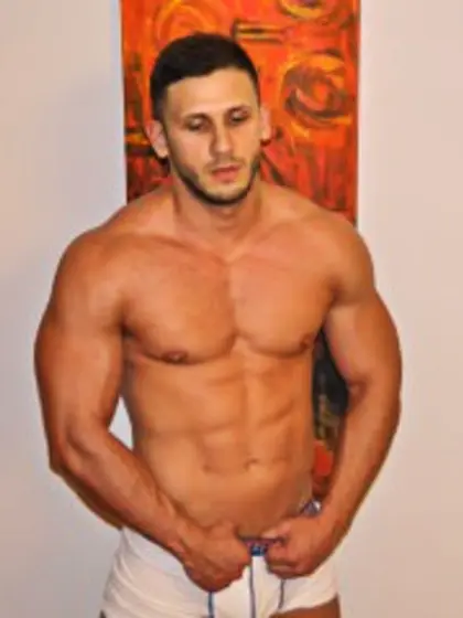 Brunette amazingcock perform close