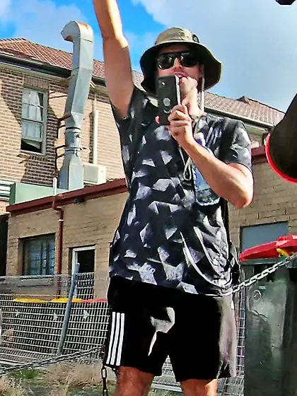 WNBR Byron Bay public erection encouragement