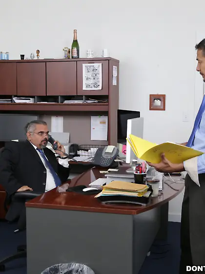 Tanned brunette gets brutally banged by her father's hung c