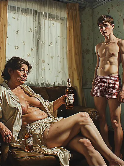 When father left the house,  Mom and I grew closer