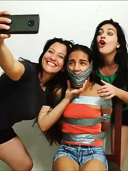Tape Bound Instagram Girl Gagged And Humiliated!