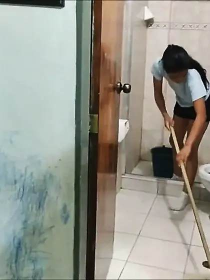 Helpless Bondage Girl Humiliated In The Shower! - Selfgags