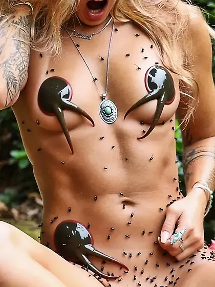 She realized, she was being eaten alive