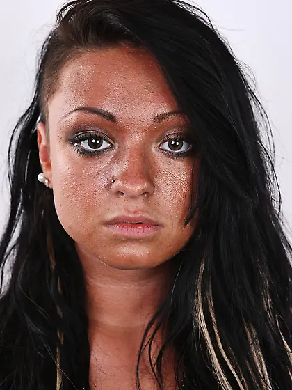 Female deletes clothes in anticipation of naked shoot that shall