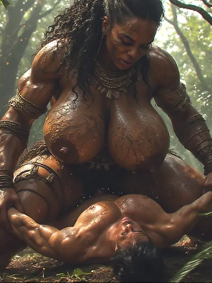 Young Asian Boy ends up with African Warrior