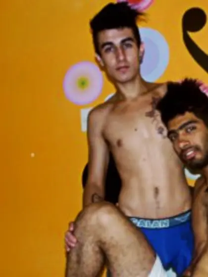 Brunette Young Man Nacho and Young Man.