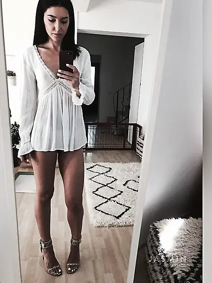 Petite tiny tits milf